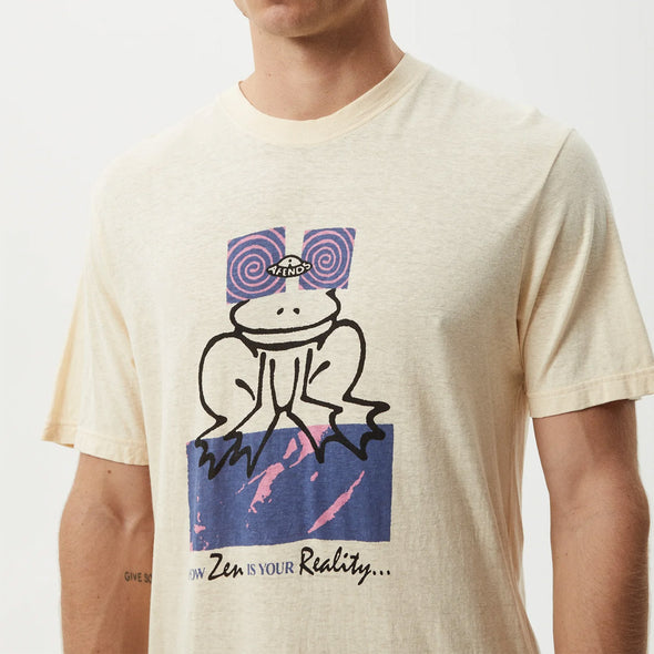 AFENDS Zen Feeling Retro Fit Tee - Sand