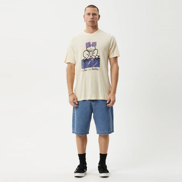 AFENDS Zen Feeling Retro Fit Tee - Sand