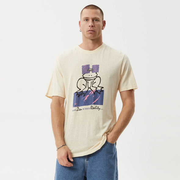 AFENDS Zen Feeling Retro Fit Tee - Sand