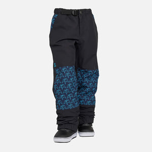 AIRBLASTER Youth Boss Pant 2025 - Black/Bluebird Terry