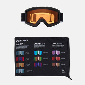 ANON Helix 2.0 Low Bridge Fit Non-Mirror Goggle 2026 - Black/Amber
