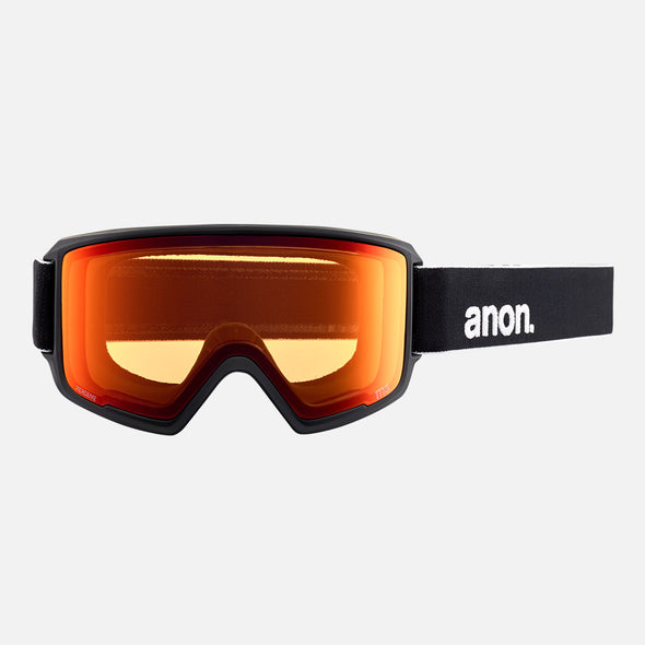 ANON M3 Low Bridge Fit Goggle + MFI Facemask 2024 - Black/Perceive Sunny Red