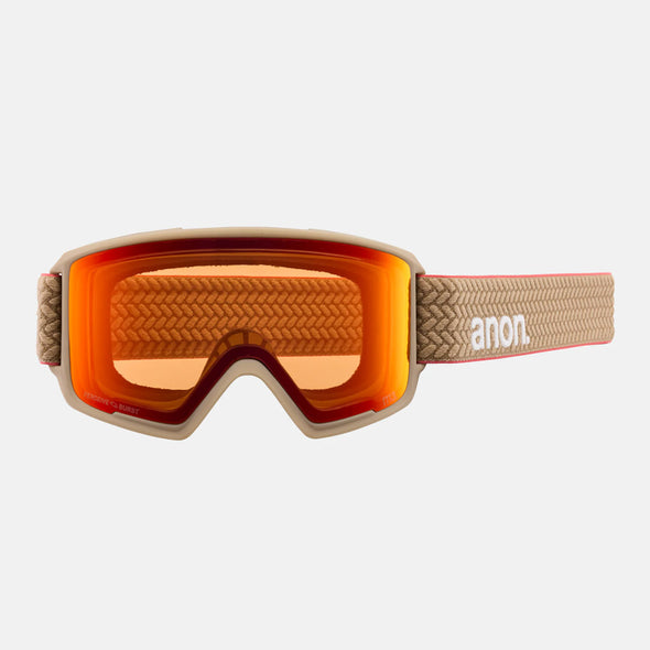 ANON M3 Low Bridge Fit Goggle + MFI Facemask 2025 - Summit Taupe/Perceive Sunny Bronze