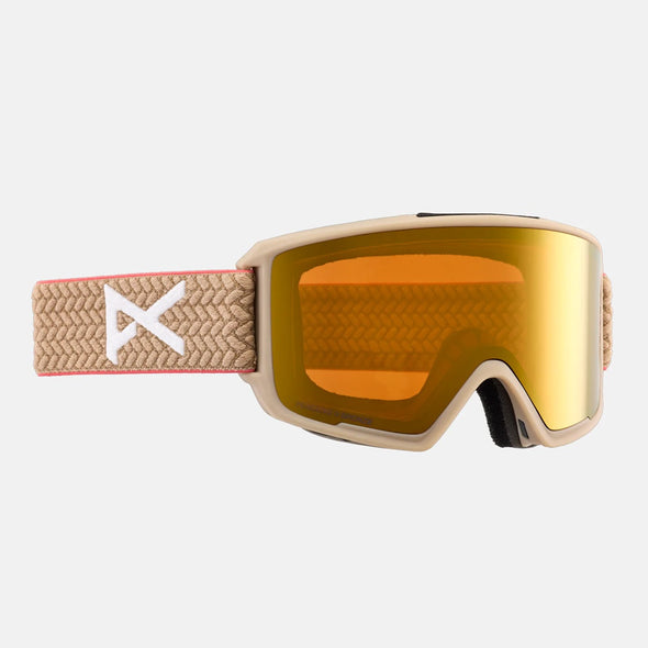 ANON M3 Low Bridge Fit Goggle + MFI Facemask 2025 - Summit Taupe/Perceive Sunny Bronze