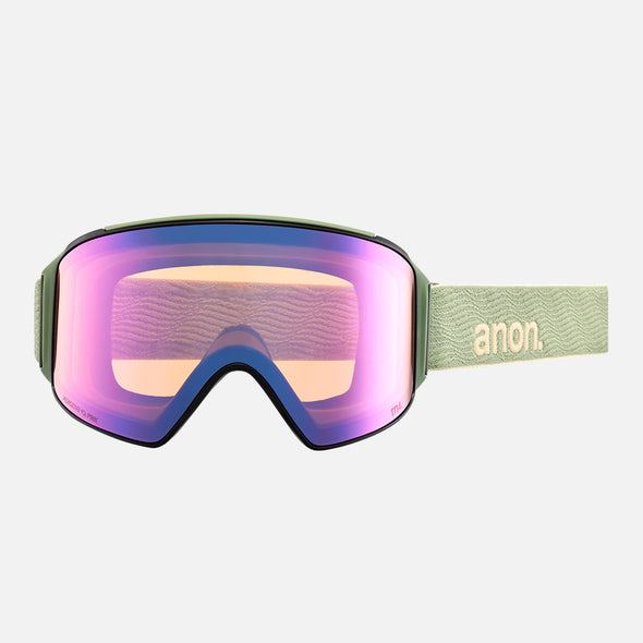 ANON M4 Cylindrical Goggle + MFI Facemask 2024 - Hedge/Perceive Variable Green