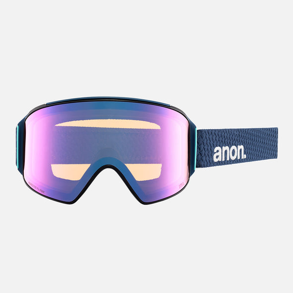 ANON M4 Cylindrical Goggle + MFI Facemask 2024 - Nightfall/Perceive Variable Blue