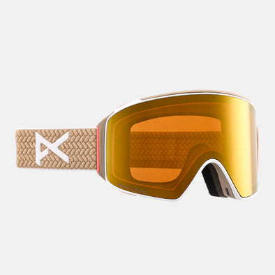 ANON M4 Cylindrical Goggle + MFI Facemask 2025 - Summit Taupe/Perceive Sunny Bronze