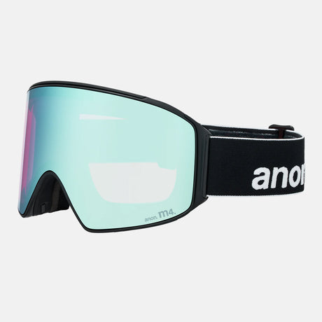 ANON M4 Cylindrical Goggle + MFI Facemask 2026 - Black/Perceive Variable Blue