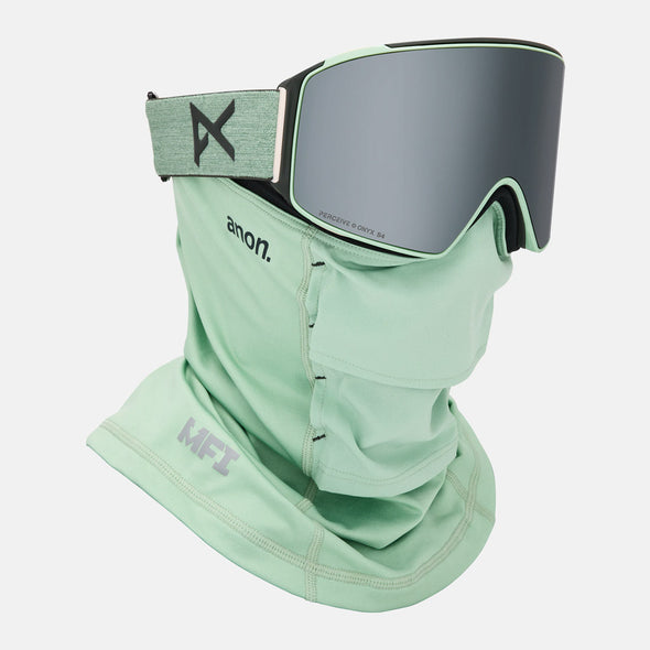 ANON M4 Cylindrical Goggle + MFI Facemask 2026 - Soft Sage/Perceive Sunny Onyx