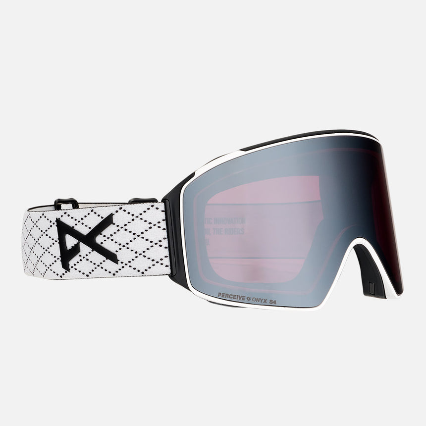 ANON M4 Cylindrical Goggle + MFI Facemask - Mile 25/Perceive Sunny Onyx