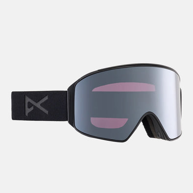 ANON M4 Cylindrical Low Bridge Fit Goggle + MFI Facemask 2025 - Smoke/Perceive Sunny Onyx