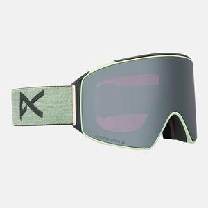 ANON M4 Cylindrical Low Bridge Fit Goggle + MFI Facemask 2026 - Soft Sage/Perceive Sunny Onyx