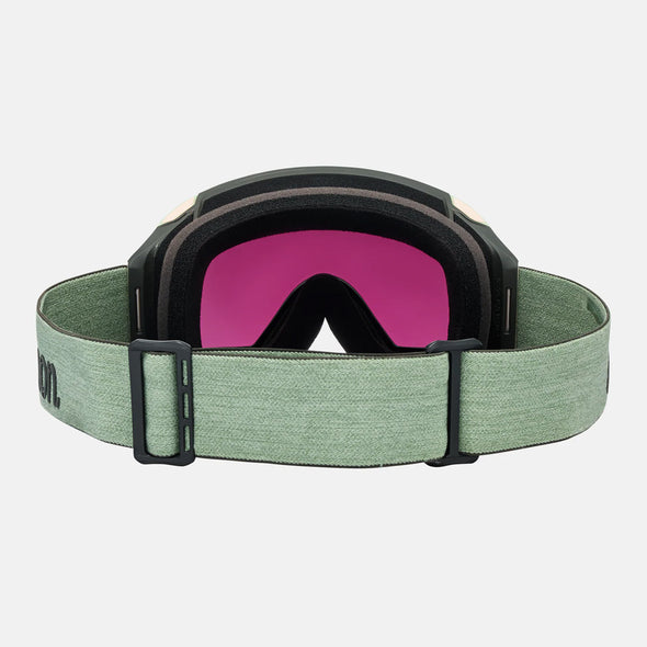 ANON M4 Cylindrical Low Bridge Fit Goggle + MFI Facemask 2026 - Soft Sage/Perceive Sunny Onyx