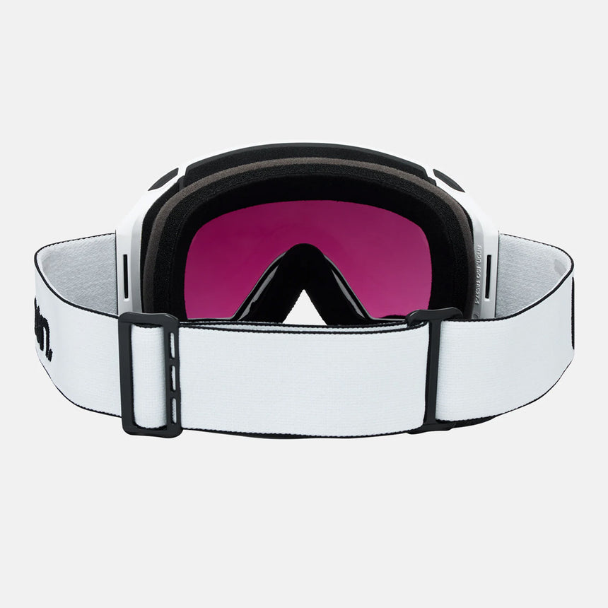 ANON M4 Cylindrical Low Bridge Fit Goggle + MFI Facemask 2026 - White/Perceive Sunny Onyx