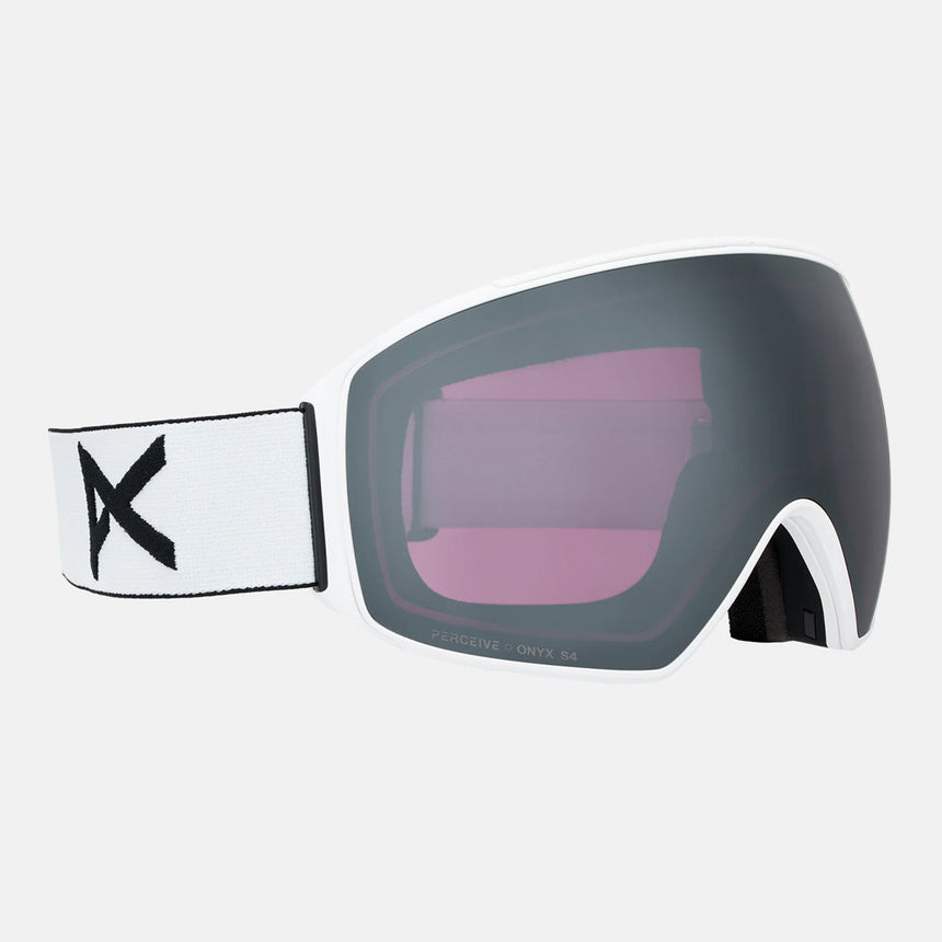 ANON M4 Toric Low Bridge Fit Goggle + MFI Facemask 2026 - White/Perceive Sunny Onyx