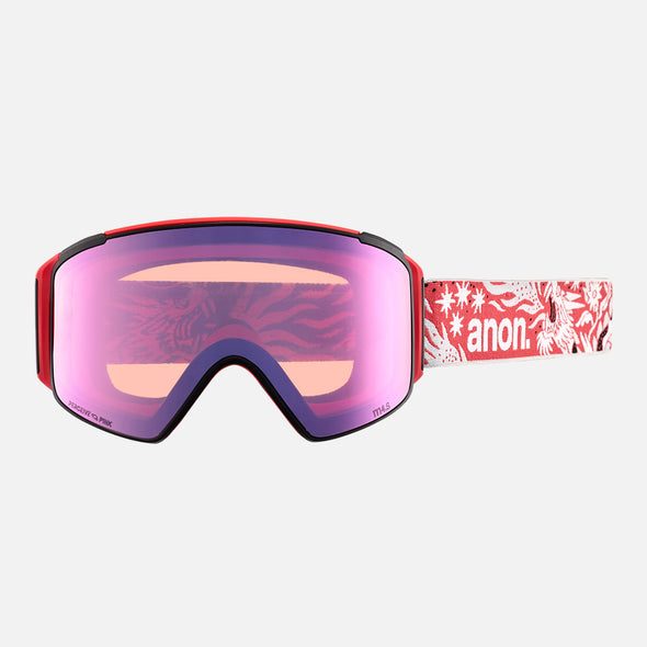 ANON M4S Cylindrical Low Bridge Fit Goggle + MFI Facemask 2024 - Joshua Noom/Perceive Variable Blue