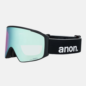 ANON M4S Cylindrical Goggle + MFI Facemask 2026 - Black/Perceive Variable Blue