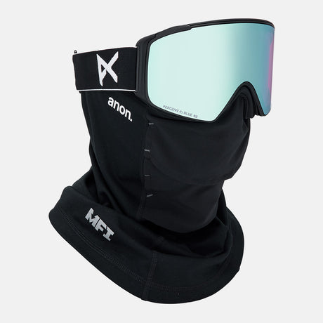 ANON M4S Cylindrical Goggle + MFI Facemask 2026 - Black/Perceive Variable Blue