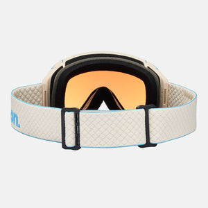 ANON M4S Cylindrical Goggle + MFI Facemask 2026 - Oat/Perceive Variable Blue