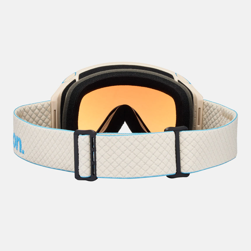 ANON M4S Cylindrical Goggle + MFI Facemask 2026 - Oat/Perceive Variable Blue