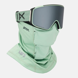 ANON M4S Cylindrical Goggle + MFI Facemask 2026 - Soft Sage/Perceive Sunny Onyx