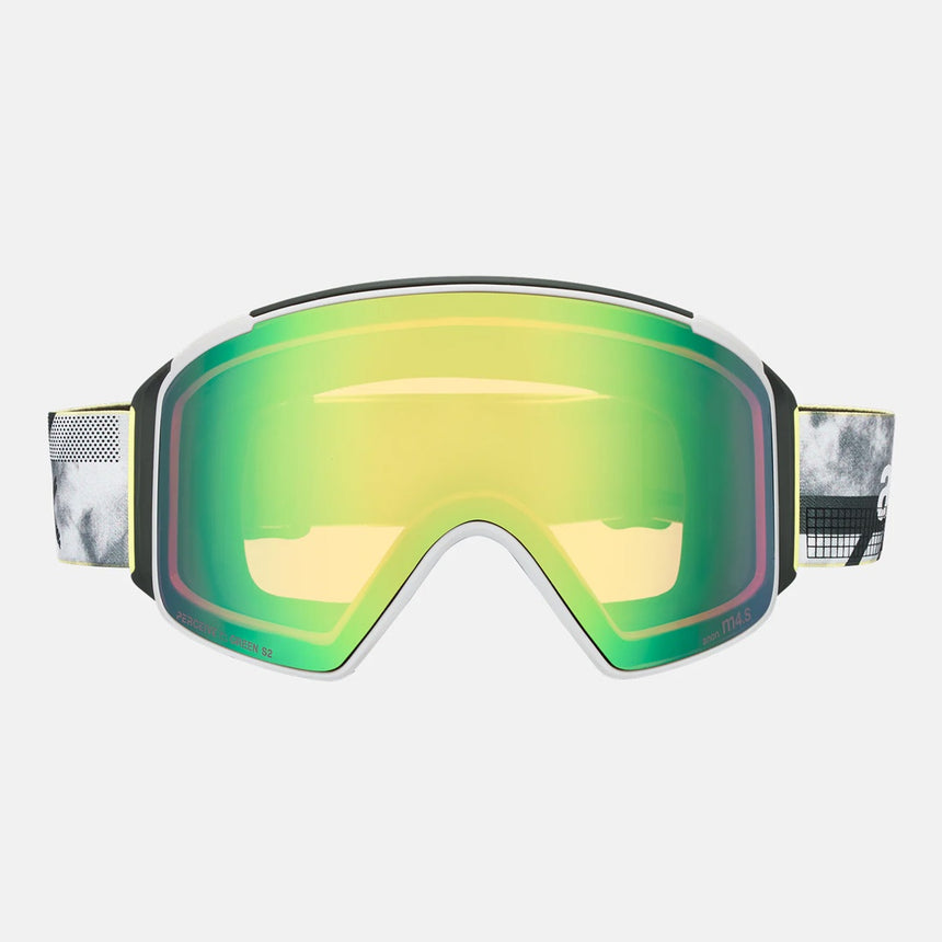 ANON M4S Cylindrical Goggle + MFI Facemask 2026 - Tilt Shift/Perceive Variable Green