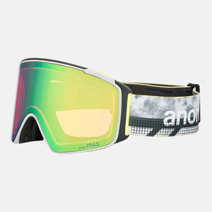 ANON M4S Cylindrical Goggle + MFI Facemask 2026 - Tilt Shift/Perceive Variable Green