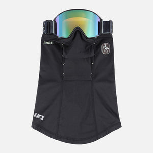 ANON M4S CNY Cylindrical Low Bridge Fit Goggle + MFI Facemask - Black/Variable Green