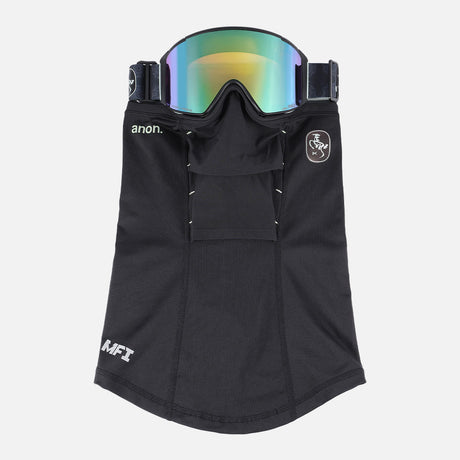 ANON M4S CNY Cylindrical Low Bridge Fit Goggle + MFI Facemask - Black/Variable Green