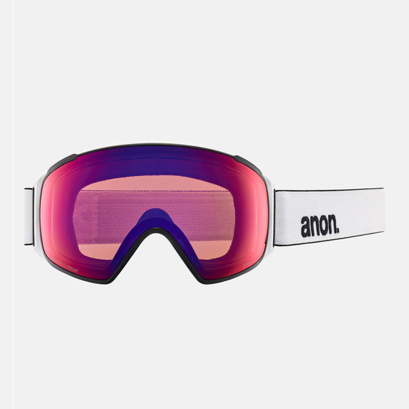 ANON M4S Toric Low Bridge Fit Goggle + MFI Facemask 2025 - White/Perceive Sunny Onyx