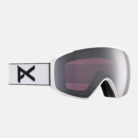 ANON M4S Toric Low Bridge Fit Goggle + MFI Facemask 2025 - White/Perceive Sunny Onyx