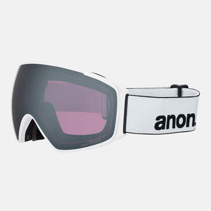 ANON M4S Toric Low Bridge Fit Goggle + MFI Facemask 2026 - White/Perceive Sunny Onyx