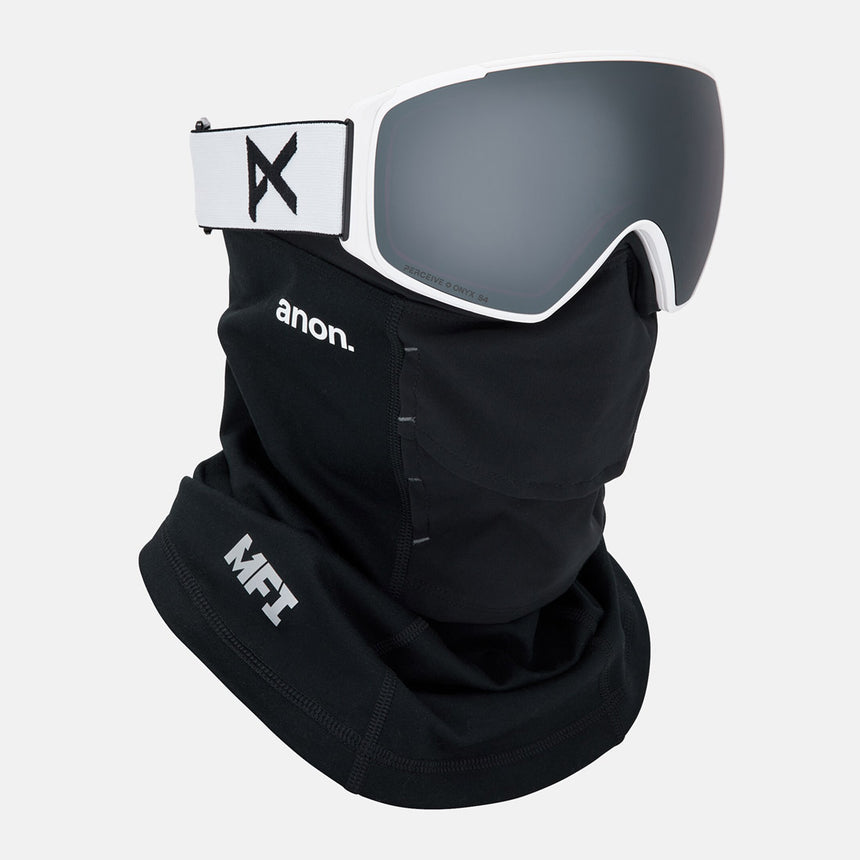 ANON M4S Toric Low Bridge Fit Goggle + MFI Facemask 2026 - White/Perceive Sunny Onyx