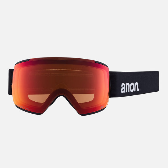 ANON M5 Low Bridge Goggle + MFI Facemask 2024 - Black/Perceive Sunny Red