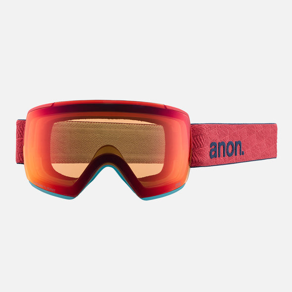 ANON M5 Goggle + MFI Facemask 2024 - Coral/Perceive Sunny Bronze