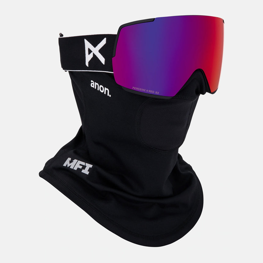 ANON M5 Goggle + MFI Facemask 2026 - Black/Perceive Sunny Red