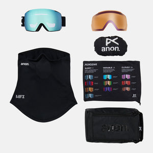 ANON M5 Goggle + MFI Facemask 2026 - Black/Perceive Variable Blue