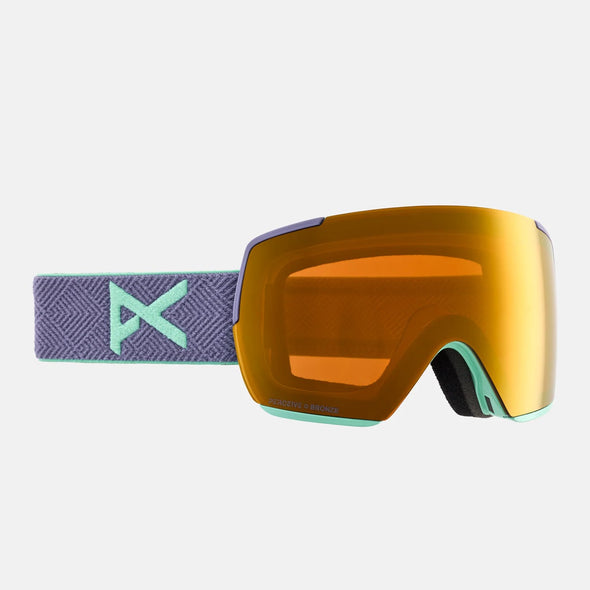 ANON M5S Goggle + MFI Facemask 2025 - Purple/Perceive Sunny Bronze