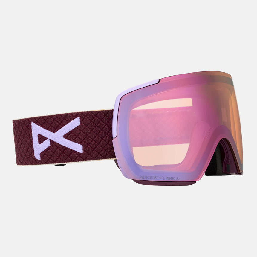 ANON M5S Goggle + MFI Facemask 2026 - Deep Cherry Lilac/Perceive Cloudy Pink