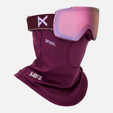 ANON M5S Goggle + MFI Facemask 2026 - Deep Cherry Lilac/Perceive Cloudy Pink