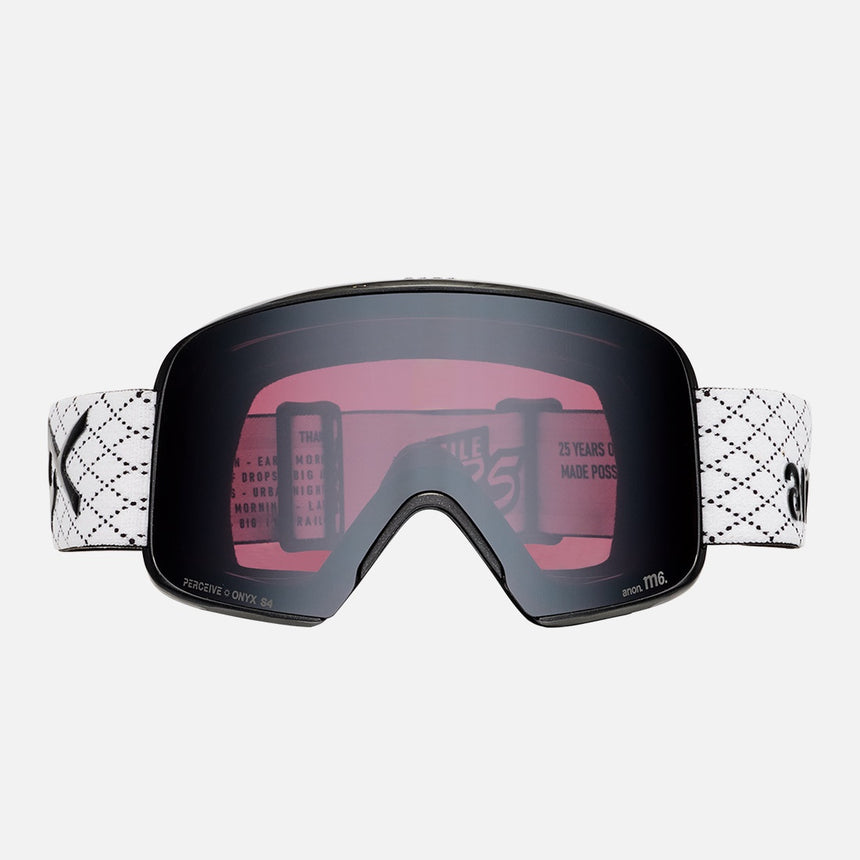 ANON M6 Cylindrical Goggle + MFI Facemask - Mile 25/Perceive Sunny Onyx