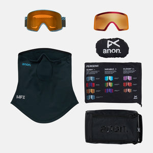 ANON M6 Goggle + MFI Facemask 2026 - Alpine Terra/Perceive Sunny Bronze