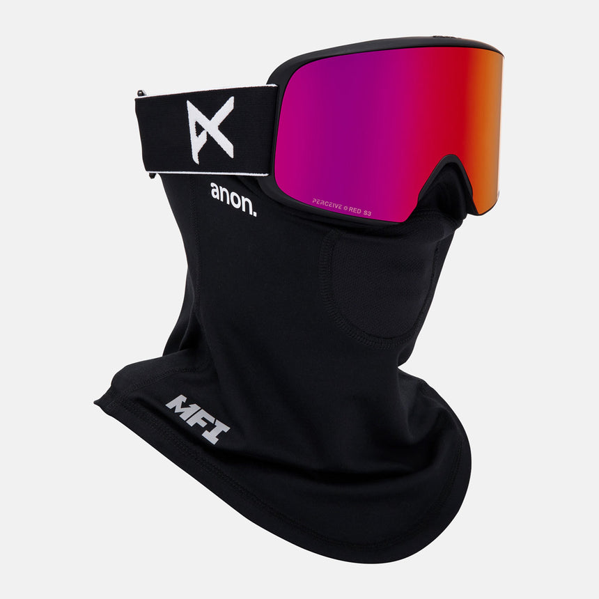 ANON M6 Goggle + MFI Facemask 2026 - Black/Perceive Sunny Red