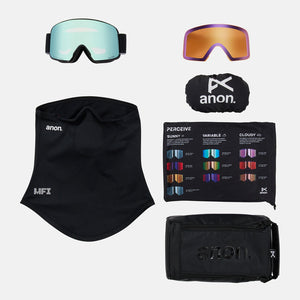 ANON M6 Goggle + MFI Facemask 2026 - Black/Perceive Variable Blue