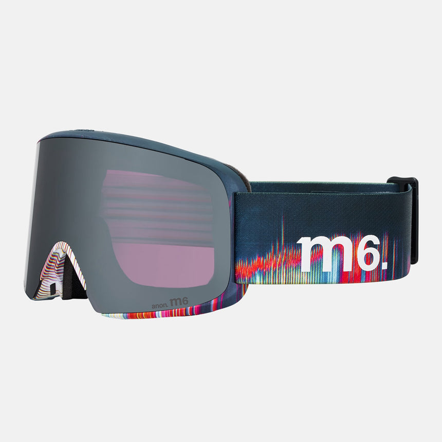 ANON M6 Goggle + MFI Facemask 2026 - Glitch Lines/Perceive Sunny Onyx
