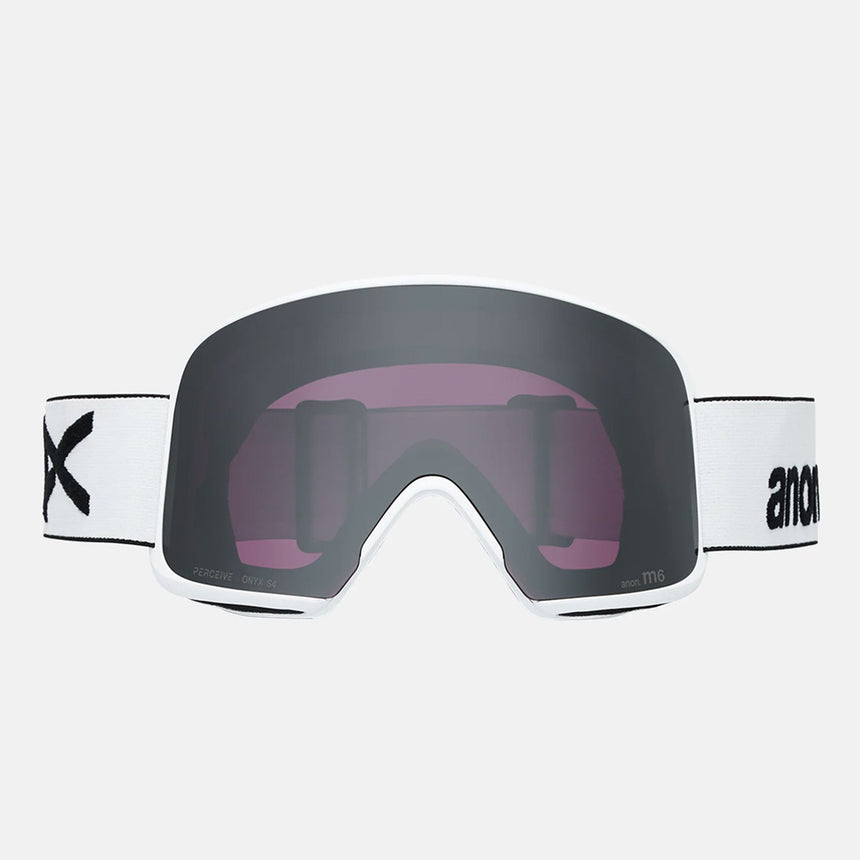 ANON M6 Goggle + MFI Facemask 2026 - White/Perceive Sunny Onyx