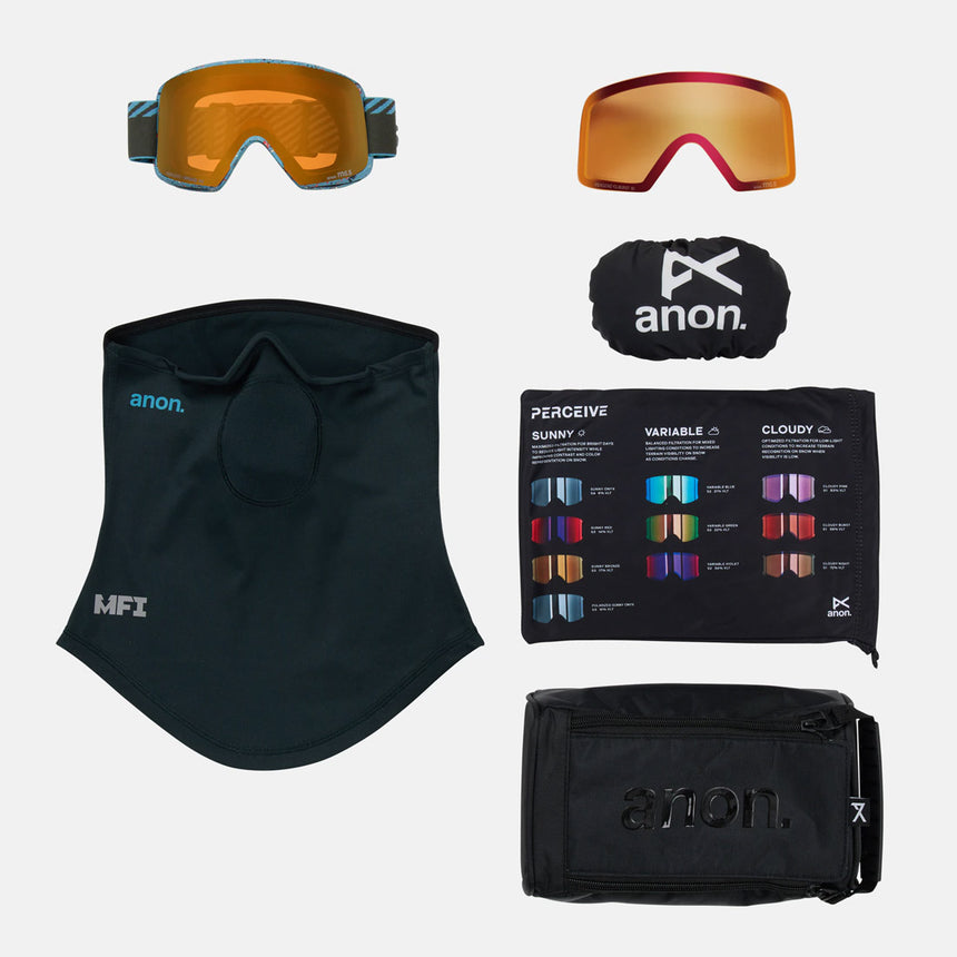 ANON M6S Goggle + MFI Facemask 2026 - Alpine Terra/Perceive Sunny Bronze