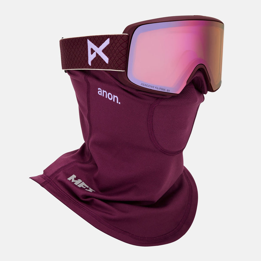 ANON M6S Goggle + MFI Facemask 2026 - Deep Cherry/Perceive Cloudy Pink