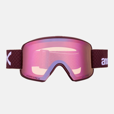 ANON M6S Goggle + MFI Facemask 2026 - Deep Cherry/Perceive Cloudy Pink