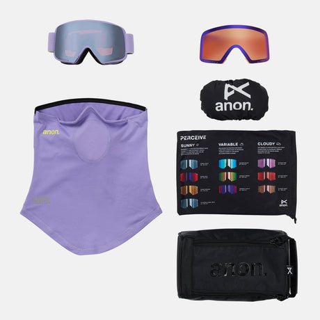 ANON M6S Goggle + MFI Facemask 2026 - Hyper Lilac/Perceive Sunny Onyx